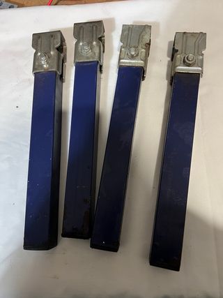 Patas Somier 3x3cm Metal Azul