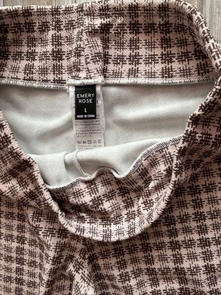 Leggings Emery Rose Cuadros Talla L