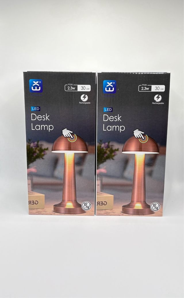2 Lámparas LED Táctiles Recargables