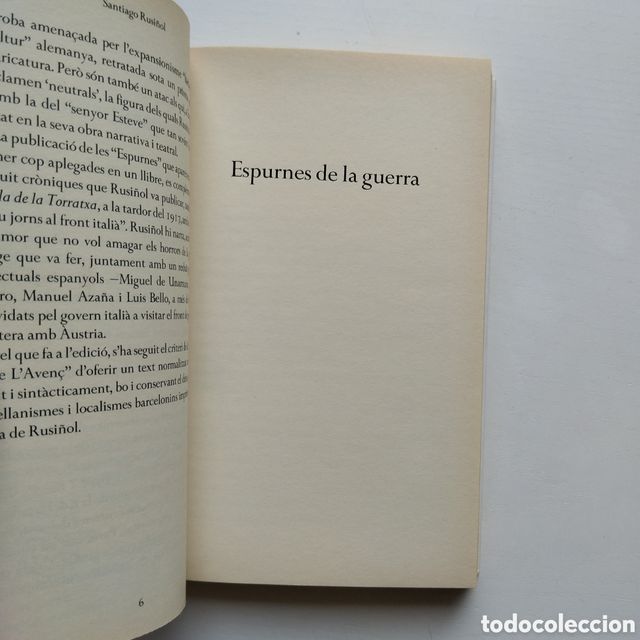 Santiago Rusiñol Espurnes de la guerra