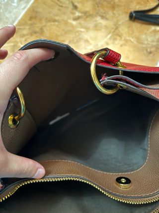 Bolso Parfois Rojo Piel Serpiente