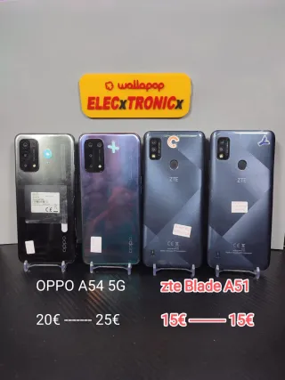 Oppo A54 5G y ZTE Blade A51