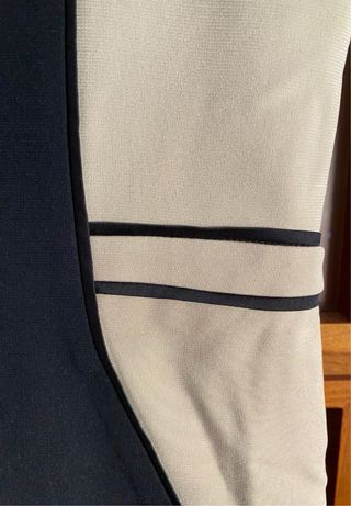 Vestido Mango Beige y Negro