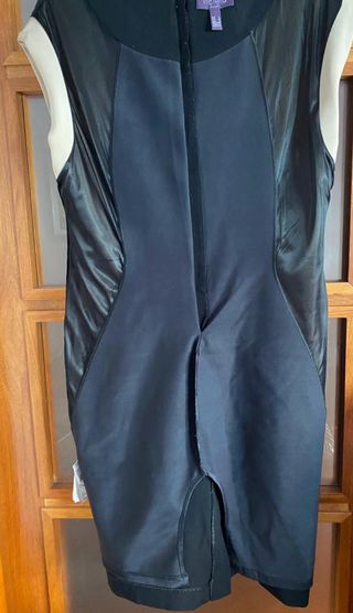 Vestido Mango Beige y Negro