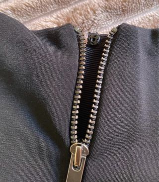 Vestido Mango Beige y Negro