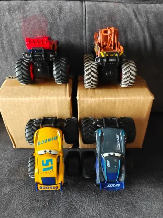 Coches Monster Truck Cars: McQueen, Mate, Dinoco