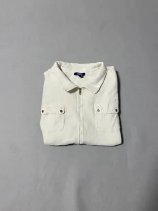 Stylish White Fleece Vest by Chaps Sport | XL | Pr