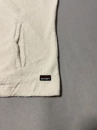 Stylish White Fleece Vest by Chaps Sport | XL | Pr