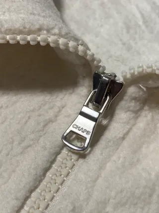 Stylish White Fleece Vest by Chaps Sport | XL | Pr