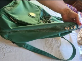 Zaino Samsonite vintage tela e pelle