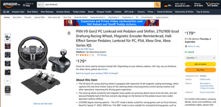 Volante PXN V9 Gen2 Racing Wheel