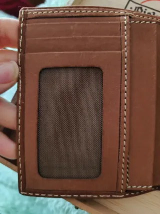 Portafoglio in pelle marrone per uomo