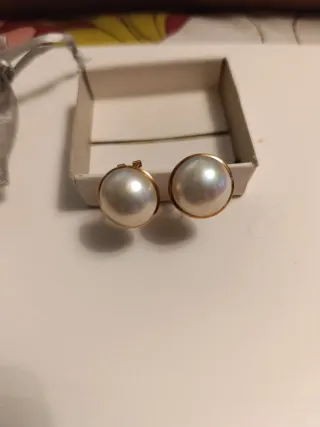 Pendientes Perla Japonesa Oro 18K