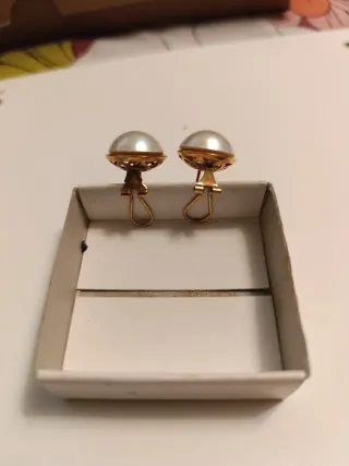 Pendientes Perla Japonesa Oro 18K