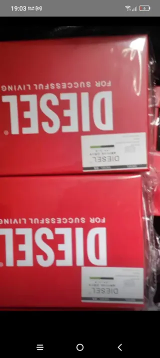 Borsa Diesel Bianca e Rossa