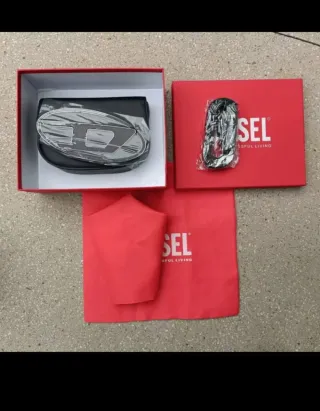 Borsa Diesel Bianca e Rossa