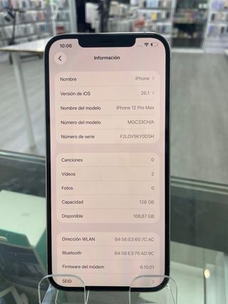 iPhone 12 Pro Max 128GB Blanco