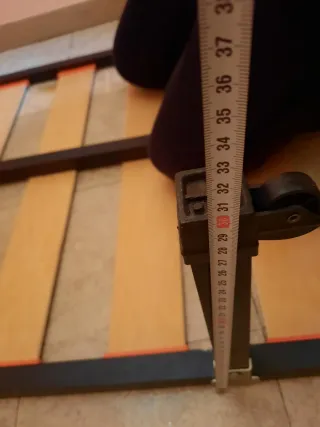 Somier de lamas 80 cm con patas, venta en mano.