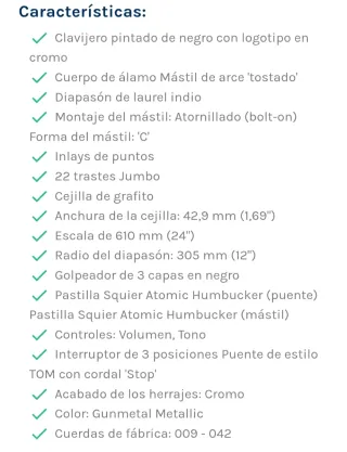 Squier Fender Jaguar contemporary HH Azul