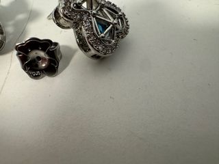 Pendientes Tous Plata con Piedra Azul