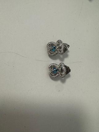 Pendientes Tous Plata con Piedra Azul