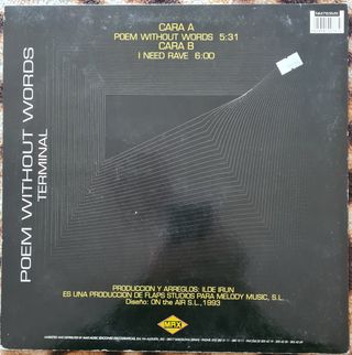 12" Maxi - Terminal - Poem Without Words (Techno,