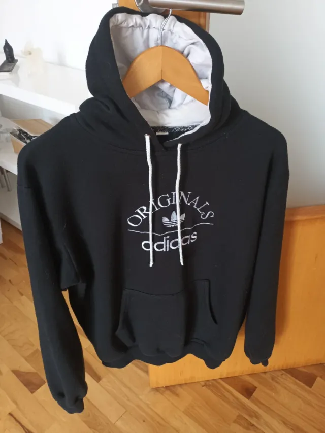Sudadera Adidas Originals Negra y Blanca