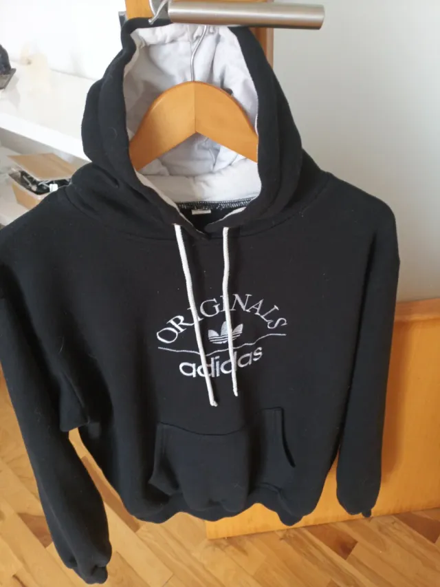 Sudadera Adidas Originals Negra y Blanca