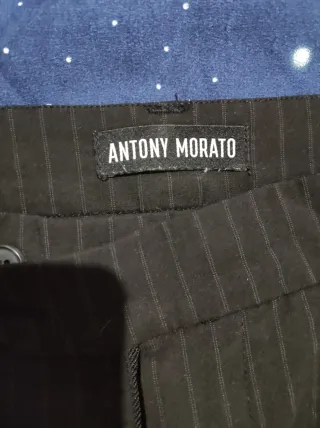 Pantaloni Antony Morato Gessati Neri TG M