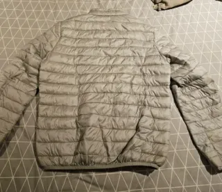 Anorak plumas gris talla S