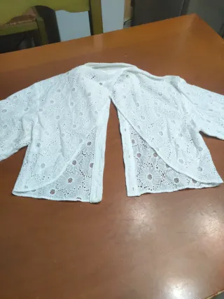 Coprispalle donna bianco pizzo