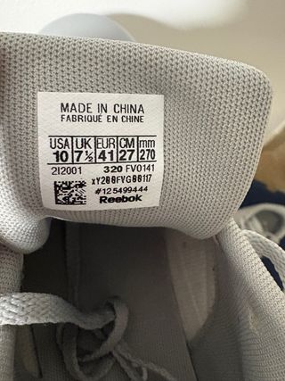 Zapatillas Reebok Grises Casi Nuevas