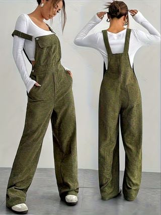 Pantalón delantal pana