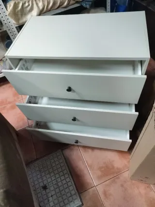Cajonera 3 gavetas blanca