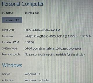 Portátil Toshiba Satellite C70-B-212