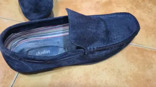 Zapatos náuticos de ante azul