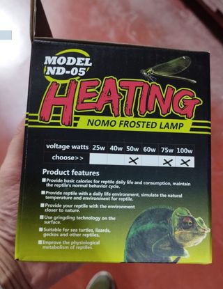 BOMBILLA REPTIL UVA/UVB MATE TERRARIO foco lampara