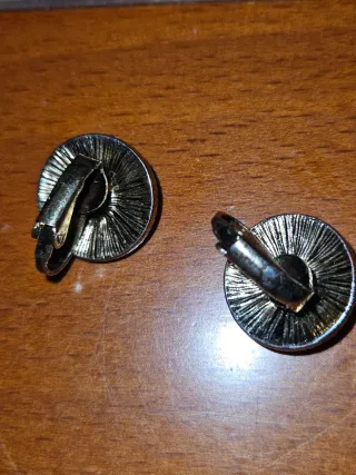 Pendientes flor plateados multicolor