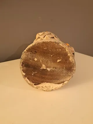 Figura de "Búho" en madera maciza policromada