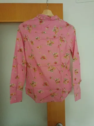 Camisa Springfield flores rosa Talla XS