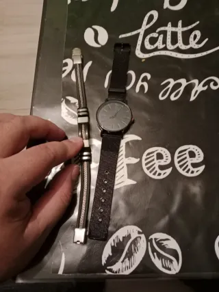 Reloj GENEVA Acero Inoxidable Gris y Dorado