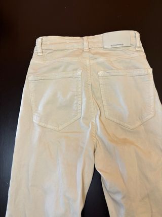 Vaqueros beige  talle alto 32