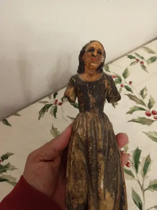 Talla madera antigua S.XIX mujer