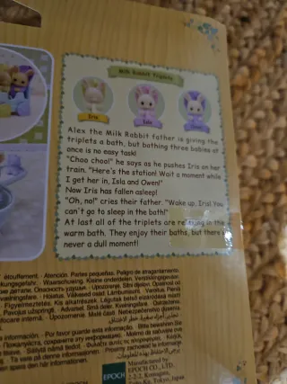 Sylvanian Families Bebés Trillizos Baño