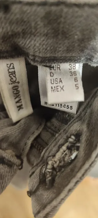 Minifalda tejana gris