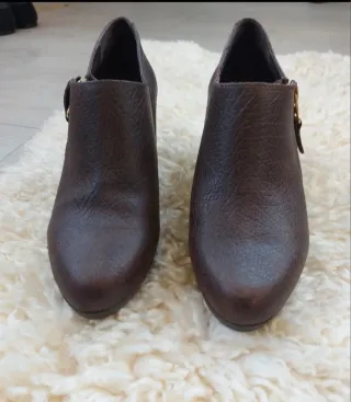 Talla 37 - Botines Piel Marrón  Giko