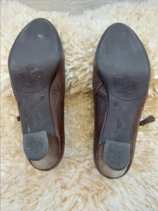 Talla 37 - Botines Piel Marrón  Giko