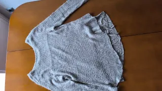 Jersey moderno beige y rosa talla única