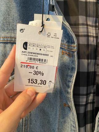 Gabardina Beige y Azul