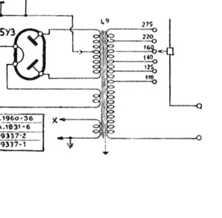 Trasformatore per radio a valvole